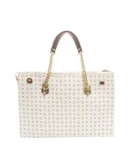 POLLINI Heritage Classic Handshopper, mit Schulterriemen elfenbein / braun - Damentaschen - 4