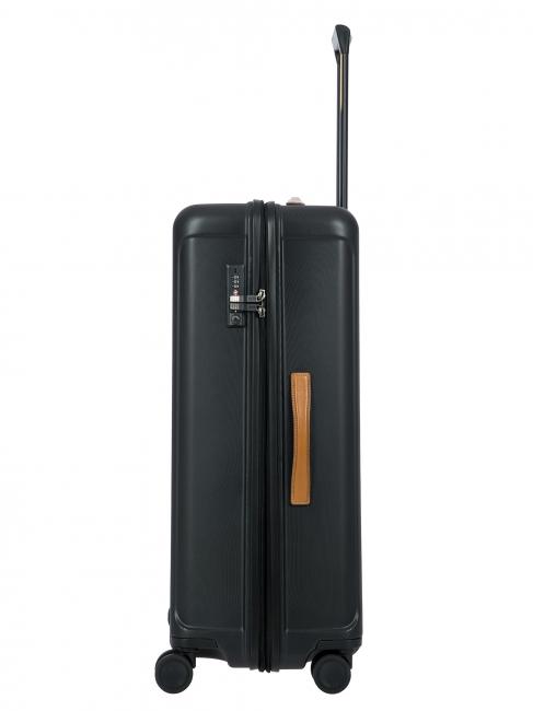 CAPRI Gro&szlig;er Trolley mit USB-Anschluss Schwarz - Harte Trolleys