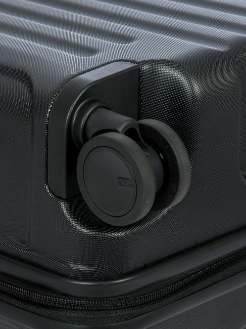 CAPRI Gro&szlig;er Trolley mit USB-Anschluss Schwarz - Harte Trolleys