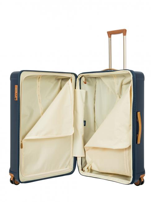 CAPRI Gro&szlig;er Trolley mit USB-Anschluss Blau - Harte Trolleys