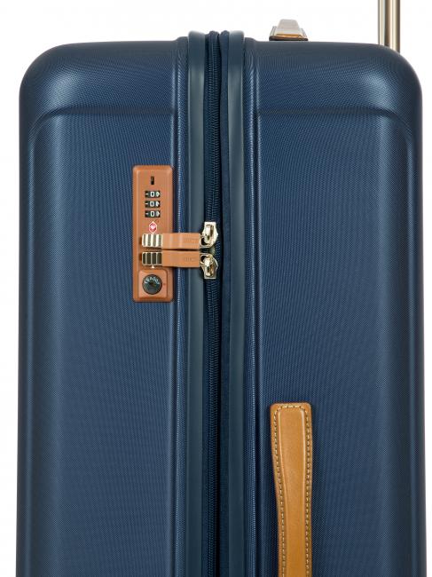 CAPRI Gro&szlig;er Trolley mit USB-Anschluss Blau - Harte Trolleys