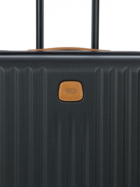 CAPRI Mittlerer Trolley mit USB-Anschluss Schwarz - Harte Trolleys