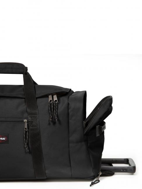 LEATHERFACE M + Mittlere Trolley-Tasche SCHWARZ - Halbharte Trolleys