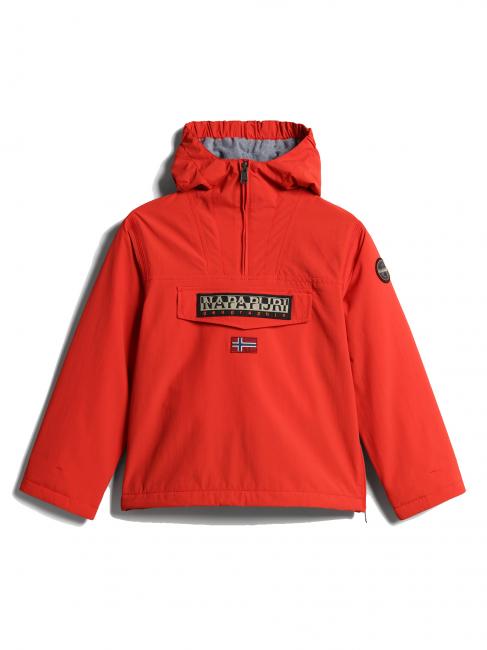 KIDS RAINFOREST WINTER Anorak-Jacke rote Mohnblumen - Kinder Jacken