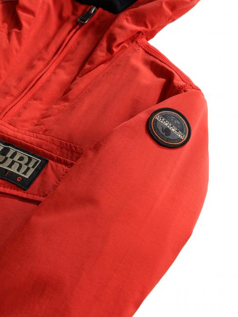 KIDS RAINFIOREST 2 POCKET Kapuzenjacke (4-16 Jahre) rote Mohnblumen - Kinder Jacken