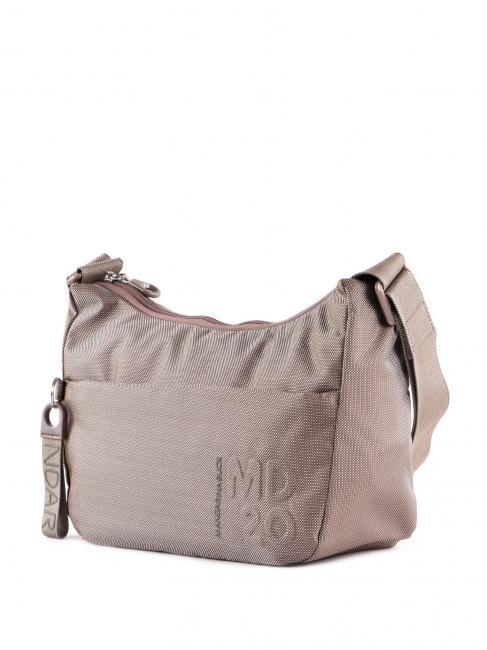MD20 Hobo-Umh&auml;ngetasche Taupe - Damentaschen