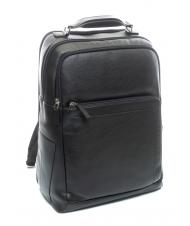 PIQUADRO X1 Lederrucksack, 15,6-Zoll-PC-Halterung Schwarz - PC-Rucks&auml;cke - 2