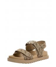 GUESS FABELIS 2 Sandalen mit Logo Beige / Braun - Damenschuhe - 2