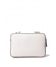TWINSET QUILTED FRAME Tasche aus Matelass&eacute;-Stoff Schnee - Damentaschen - 3