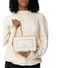 TWINSET QUILTED FRAME Tasche aus Matelass&eacute;-Stoff Schnee - Damentaschen - 5
