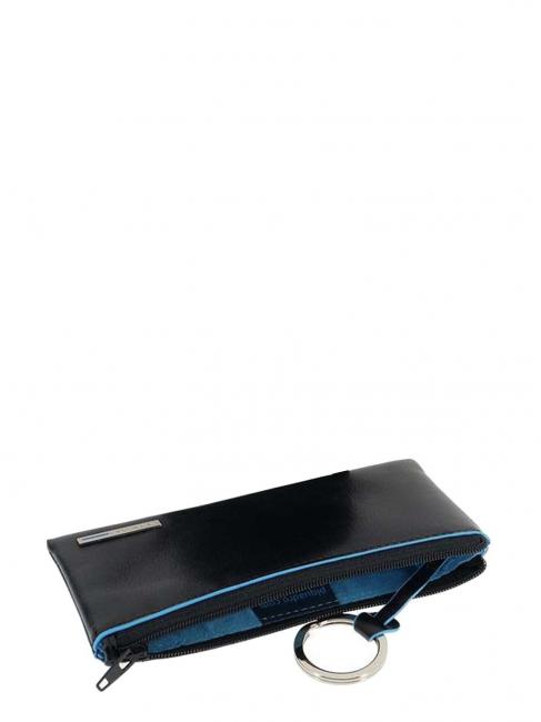 Schl&uuml;sselbund BLAUES QUADRAT, aus Leder Blau - Schl&uuml;sselanh&auml;nger und Schl&uuml;sseletuis