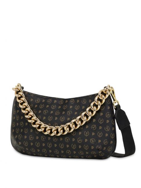 HERITAGE Umh&auml;ngetasche mit Kettengriff Schwarz - Damentaschen