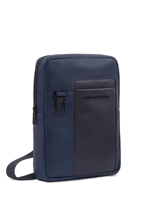 FINN iPad-Tasche aus Leder Blau - Umh&auml;ngetaschen Herren