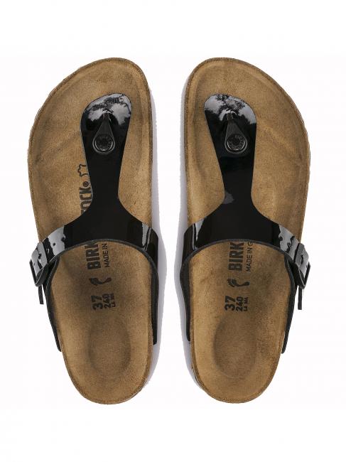 GIZEH Birko-Flor-Lack Schwarz - Schuhe Unisex