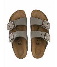 BIRKENSTOCK ARIZONA Nubuk-Sandale Stein - Herrenschuhe - 3