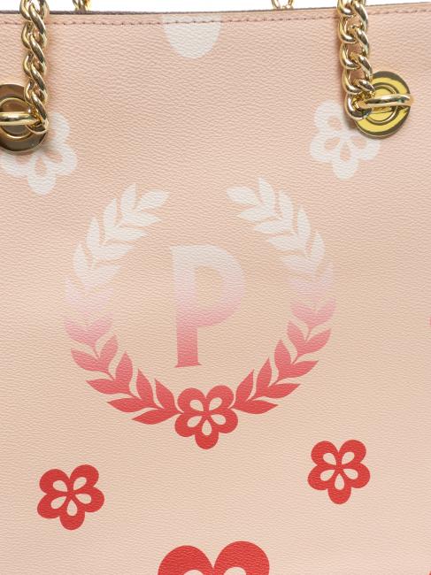 HERITAGE Einkaufstasche mit Allover-Print mehrfarbig/hautfarben/rot - Damentaschen