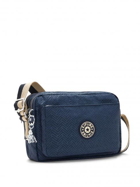 ABANU M Schultertasche endlose blaue Pr&auml;gung - Damentaschen