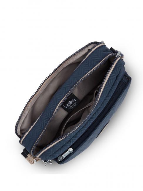 ABANU M Schultertasche endlose blaue Pr&auml;gung - Damentaschen