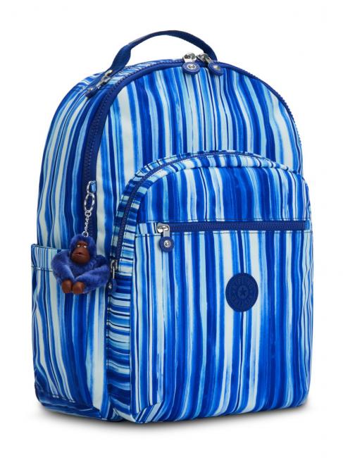 SEOUL KIDS 15 "Laptop-Rucksack k&ouml;nigliche Streifen - Rucks&auml;cke f&uuml;r Schule &amp; Freizeit