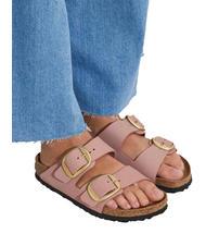 BIRKENSTOCK ARIZONA BIG BUCKLE Slipper aus Nubukleder alte Rosen - Damenschuhe - 5