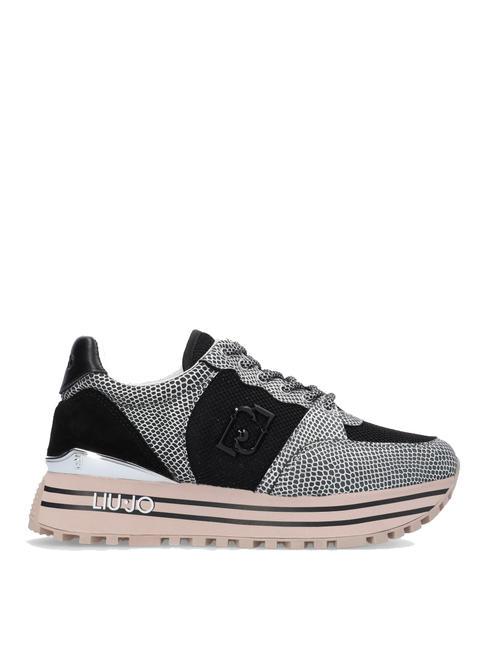MAXI WONDER 57 Plateau-Sneaker mit Python-Print Reinheit - Damenschuhe