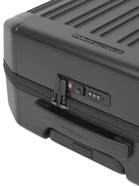 PQ-LIGHT Ultraflacher Kabinentrolley Matt-schwarz - Handgep&auml;ck