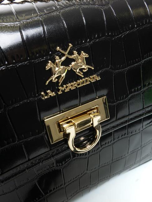 GERALDINA Tasche mit Kokosnuss-Print Schwarz - Damentaschen