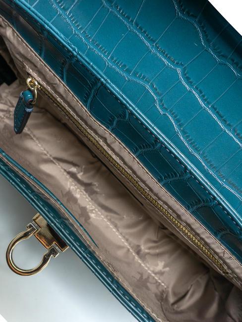 GERALDINA Tasche mit Kokosnuss-Print Blau - Damentaschen