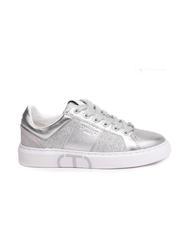 TWINSET PRINT OVAL T Sneaker aus laminiertem Leder Silber - Damenschuhe - 2