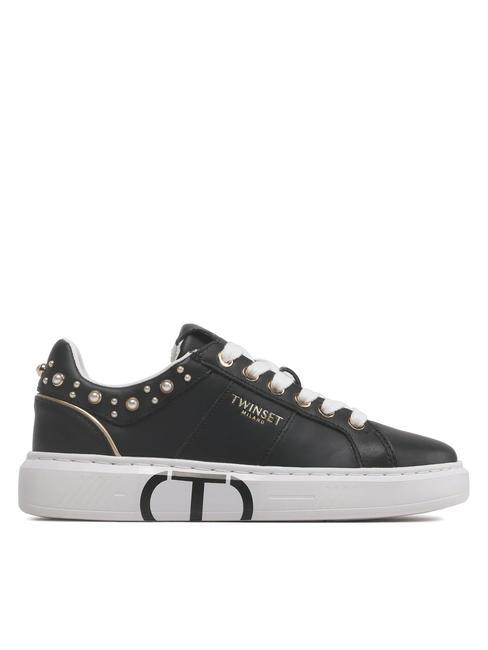 PEARLS Turnschuhe mit Perlen Schwarz - Damenschuhe