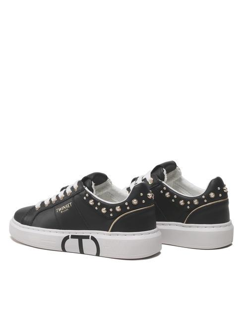 PEARLS Turnschuhe mit Perlen Schwarz - Damenschuhe