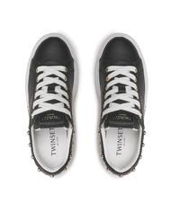 TWINSET PEARLS Turnschuhe mit Perlen Schwarz - Damenschuhe - 5
