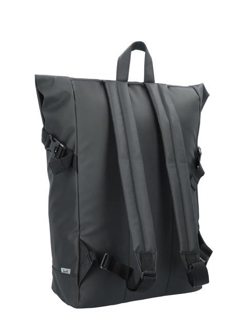 ROLL TOP 15,6" Laptop-Rucksack SCHWARZ - Rucks&auml;cke f&uuml;r Schule &amp; Freizeit