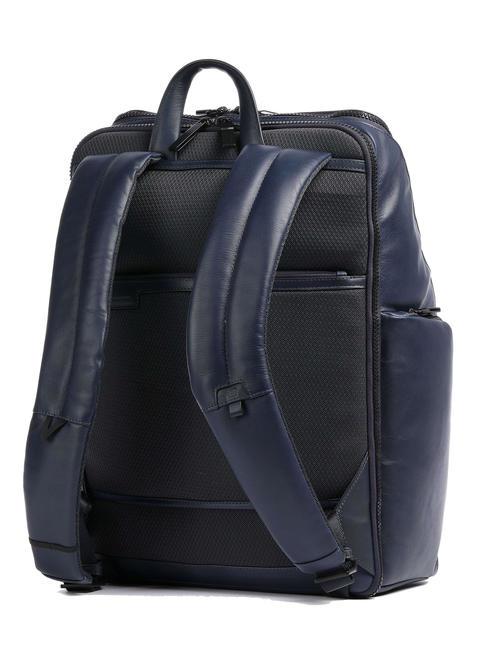 FINN Laptop-Rucksack 15,6", aus Leder Blau - PC-Rucks&auml;cke