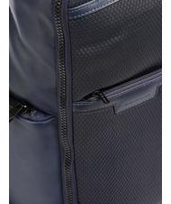 PIQUADRO FINN Laptop-Rucksack 15,6", aus Leder Blau - PC-Rucks&auml;cke - 3