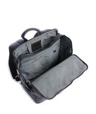 PIQUADRO FINN Laptop-Rucksack 14", aus Leder Blau - PC-Rucks&auml;cke - 4