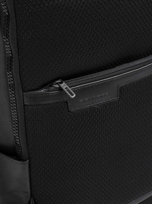 FINN Laptop-Rucksack 14", aus Leder Schwarz - PC-Rucks&auml;cke