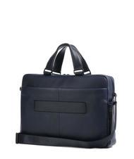 PIQUADRO FINN 14-Zoll-Laptop-Aktentasche aus Leder Blau - Arbeitstaschen - 2