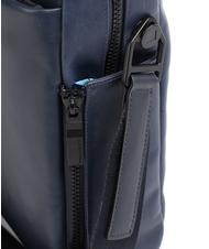 PIQUADRO FINN 14-Zoll-Laptop-Aktentasche aus Leder Blau - Arbeitstaschen - 3