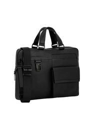 PIQUADRO FINN 14-Zoll-Laptop-Aktentasche aus Leder Schwarz - Arbeitstaschen - 2