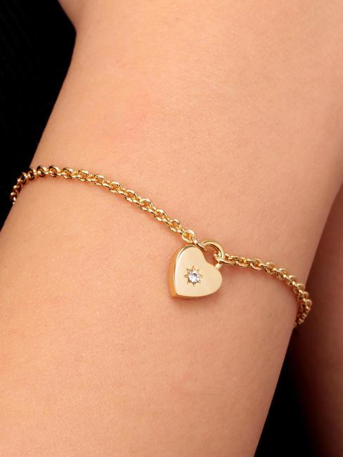 ABBRACCIO Armband mit "Hug"-Anh&auml;nger Gold - Armb&auml;nder