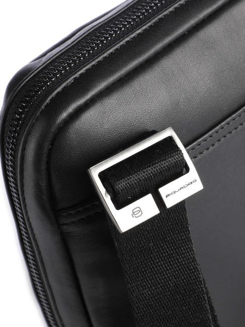 PAN Kleine Ledergeldb&ouml;rse Schwarz - Umh&auml;ngetaschen Herren