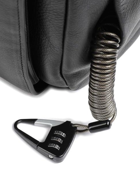 AKRON Anti-Diebstahl-Lederrucksack, 15,6-Zoll-PC-Halterung Schwarz - PC-Rucks&auml;cke