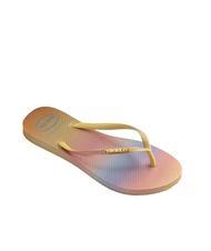 HAVAIANAS SLIM GRADIENT Flip Flops gelbe Pixel - Damenschuhe - 2