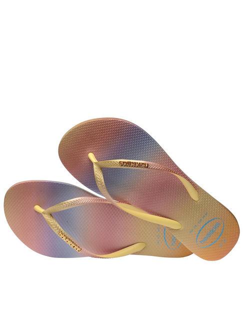SLIM GRADIENT Flip Flops gelbe Pixel - Damenschuhe
