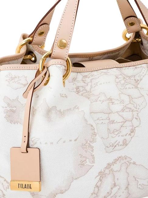 GEO WHITE Mittlere Tasche mit Schultergurt Wei&szlig; - Damentaschen
