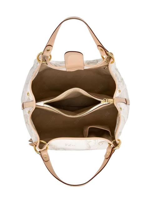 GEO WHITE Mittlere Tasche mit Schultergurt Wei&szlig; - Damentaschen