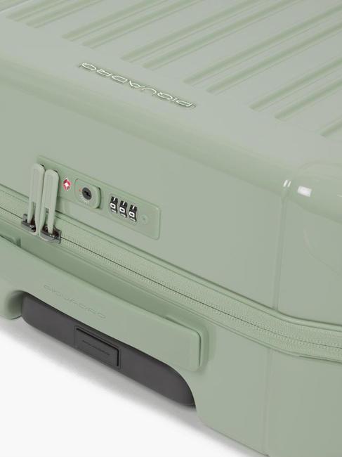 PQ-LIGHT Ultraflacher Kabinentrolley GR&Uuml;N - Handgep&auml;ck