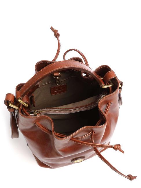 STORY DONNA Beuteltasche aus Leder BRAUN - Damentaschen