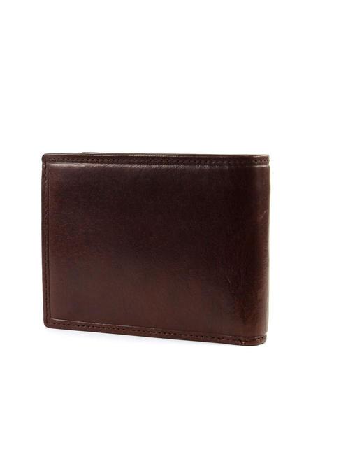 STORY UOMO Geldb&ouml;rsenklappe und M&uuml;nzen aus Leder BRAUN - Brieftaschen Damen